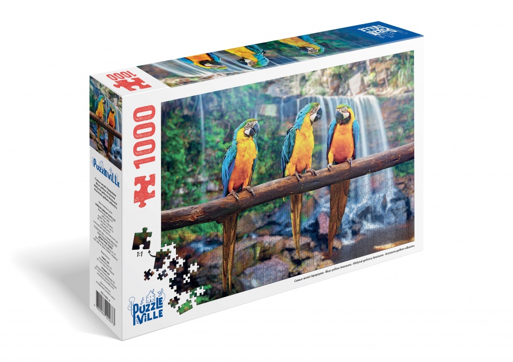 Пазл PUZZLEVILLE Сине-желтый Арараун 1000 элементов PZL1000_4