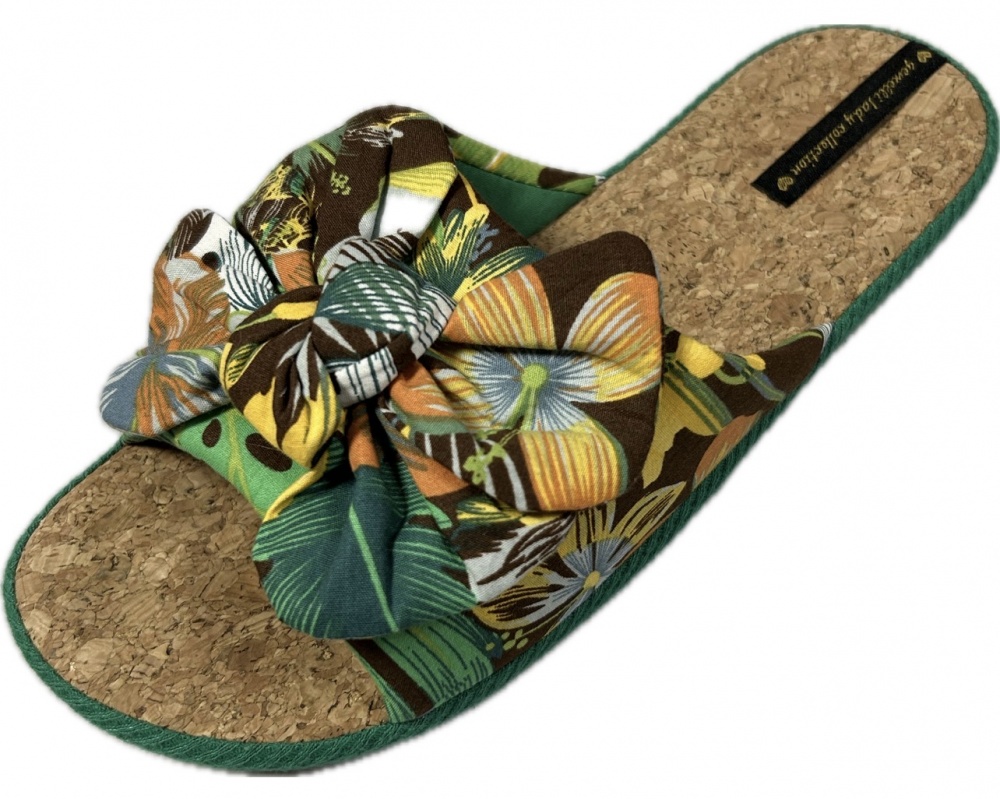 Капці домашні Gemelli Бант 3 р.40 зелений