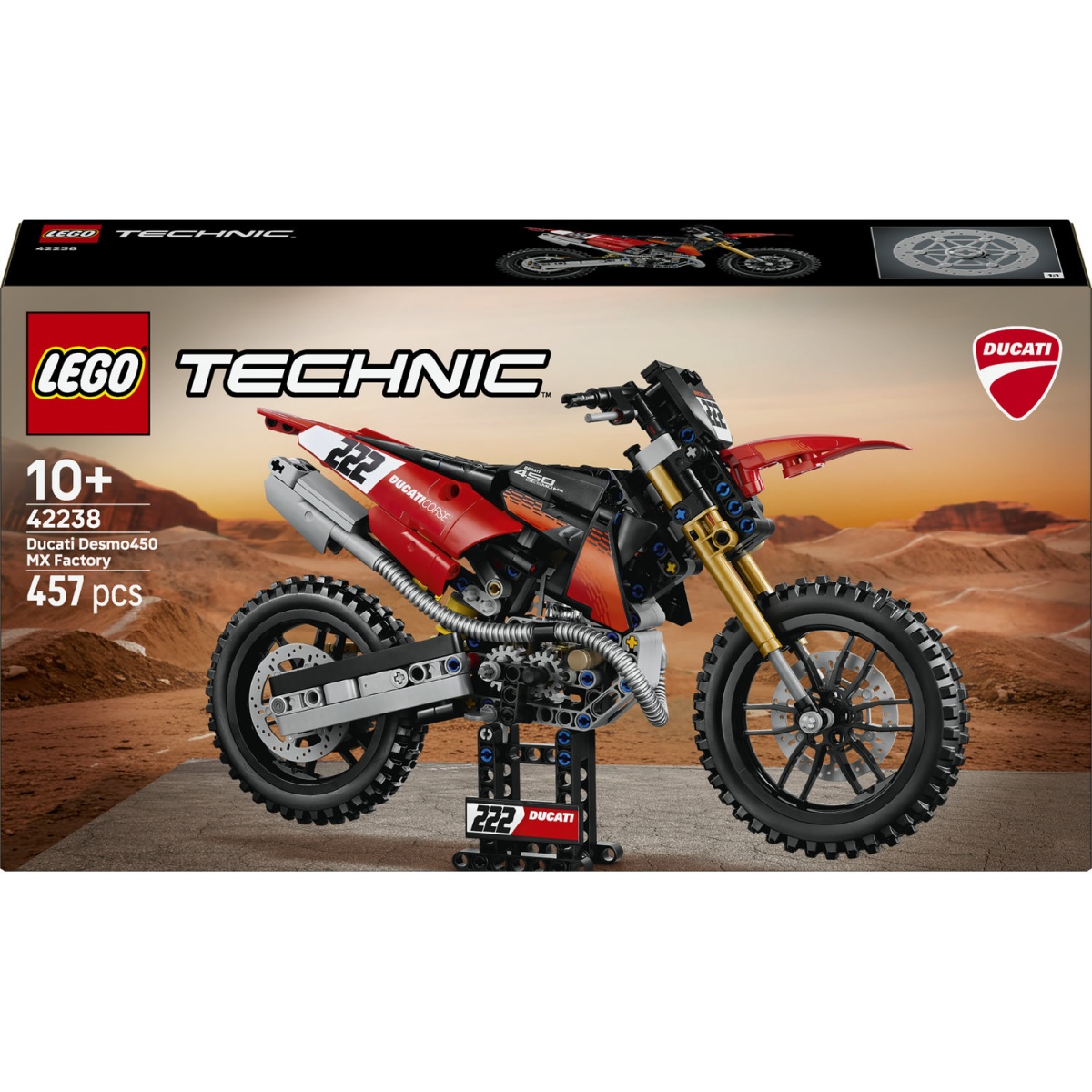 Конструктор LEGO Technic Мотоцикл Ducati Desmo450 MX Factory 42238 — фото 1