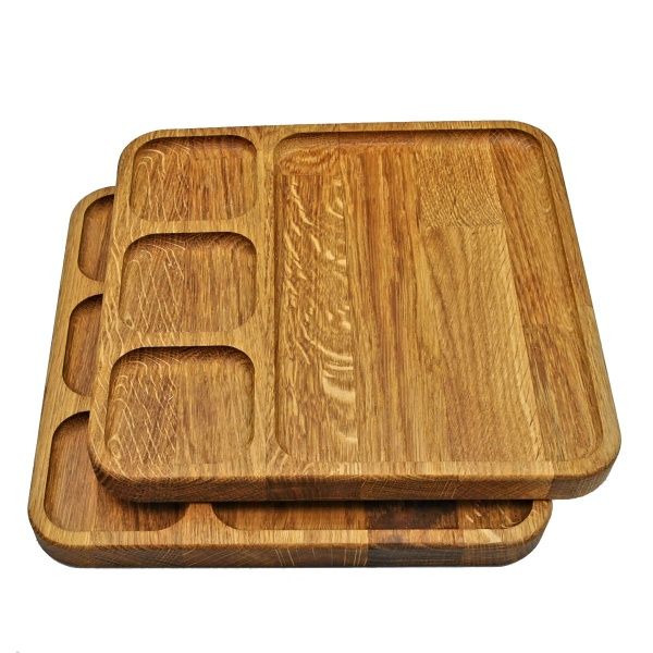 Таця сервірувальна квадратна 24x24 см бук 
