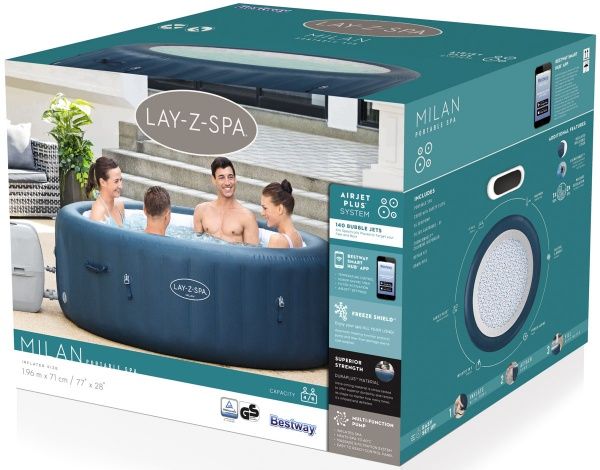 Спа-басейн Bestway Мілан 196х71 см