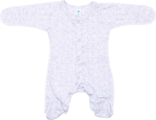 Комбинезон детский унисекс Minikin р.50 серый меланж 211290550 