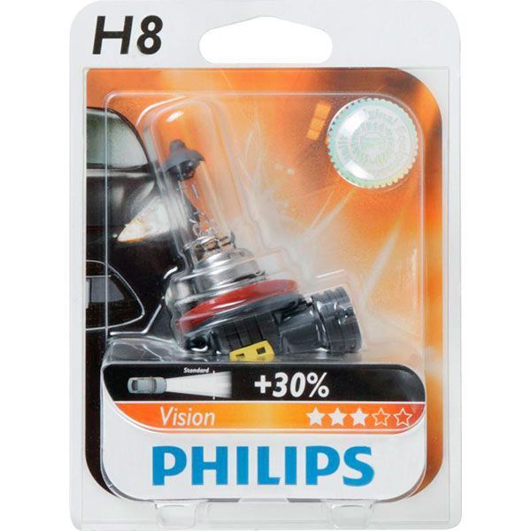 Лампа галогенна Philips (12360WHVB1) H8 PGJ19-1 12 В 35 Вт 1 шт