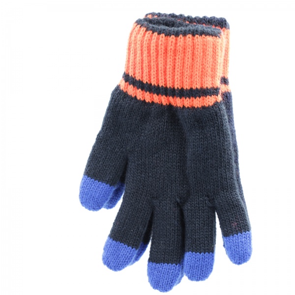 Варежки Margot Bis Darkness р.16 синий 8982 