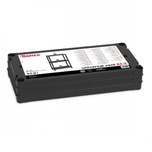 Стелаж пластиковий Toomax 950x300x300 мм чорний (141-TOOMAX) 