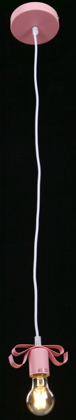 Підвіс Accento lighting Bow 1x40 Вт E27 рожевий 