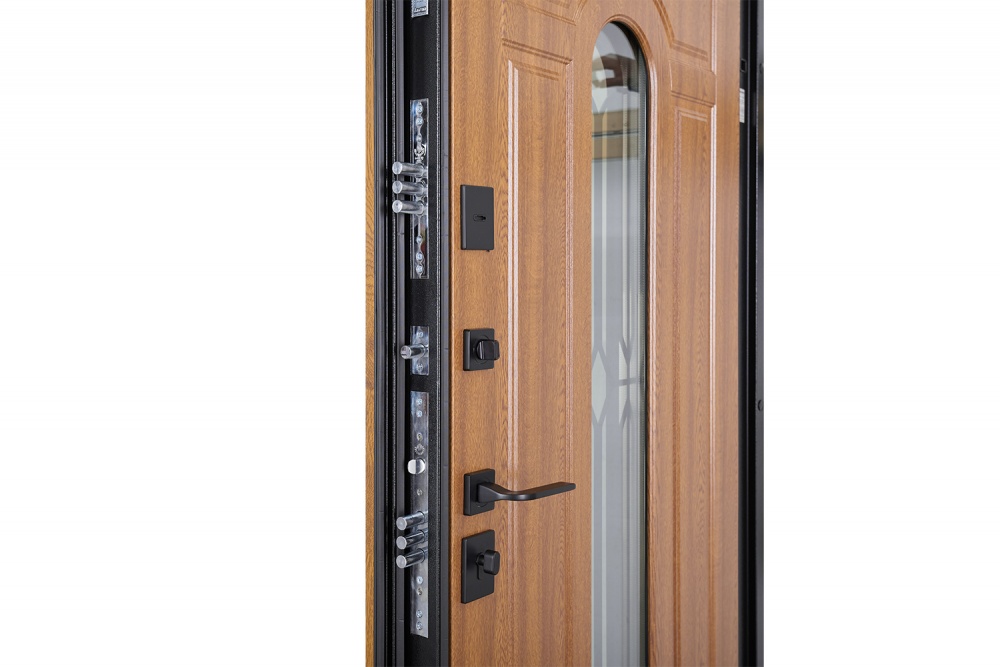 Дверь входная Abwehr MG3 (487+487)(Vс)(СПЗ)(К55) 096L(ЗД+РТ)+(ЗД) NEW дуб золотой 2050x960 мм левая