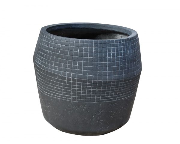 Кашпо Engard Пуату круглый 53 л серый (GA74-1) 