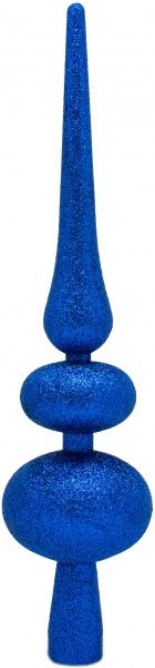 Верхівка для ялинки пластикова 30 см d70 мм синій 
