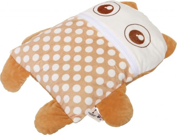 Подушка декоративная Котик 25x35 см бело-оранжевый 