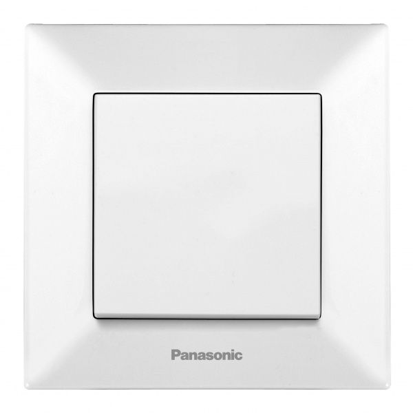 Выключатель одноклавишный Panasonic Arkedia Slim двуполюсный 16 А 250В белый 480100203