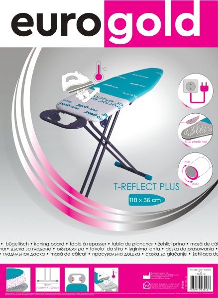 Гладильная доска Eurogold T-REFLECT PLUS (E) 120х38 см 