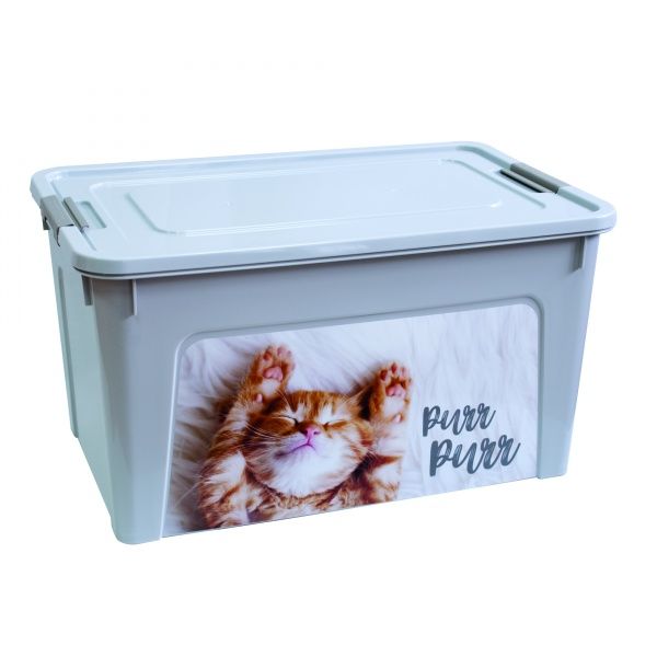 Ящик для зберігання універсальний Vivendi CAT 27 л сірий 265x495x320 мм