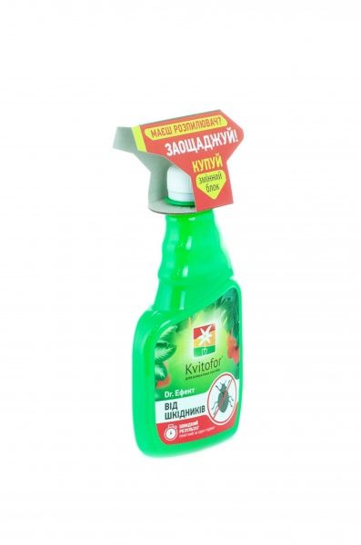 Средство для ухода за растениями Kvitofor удобрение-спрей от вредителей Dr.Ефект 300 мл сменный блок