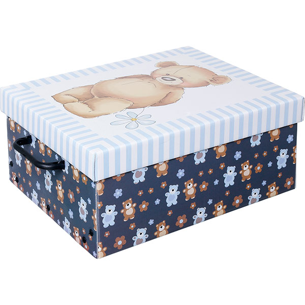 Ящик для вещей Orsacchiotto Azzurro Midi 37х30х16 см