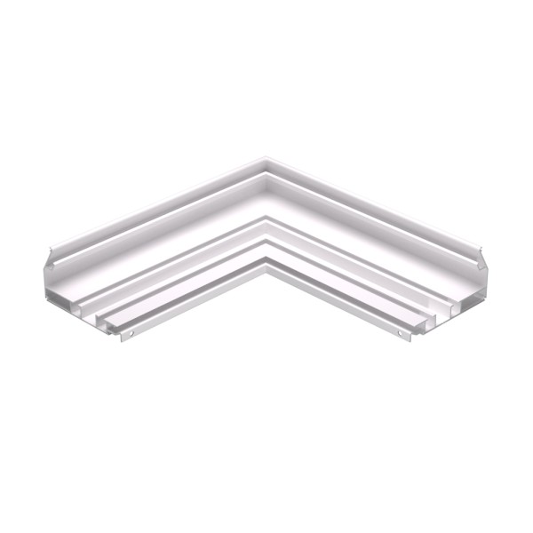 Соединитель угол для Гардины ПАС-3227.07 RAL-9016 глянец АЛЮПРО 