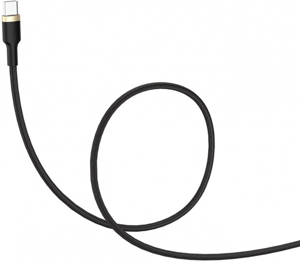 Кабель ColorWay USB - Type-C (spiral) 2.4А 1,5 м black (CW-CBUC051-BK) 