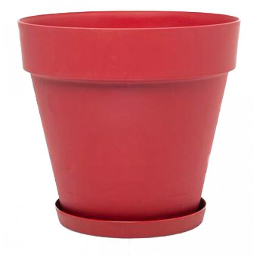 Горщик для квітів Serinova №4 YALI POT круглий 6 л червоний 