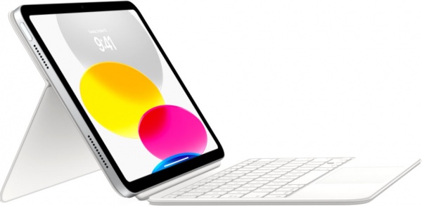 Чохол-клавіатура Apple Magic Keyboard Folio iPad (10th generation) - Ukrainian white (MQDP3UA/A) 