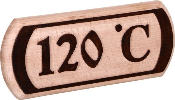 Табличка декоративна Sauna PRO 120 °C 30x12 см