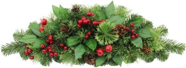 Гирлянда декоративная внутренняя 0,6м капля с ягодами и шишками W06-24-018S17 