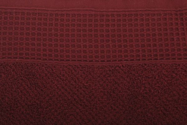 Полотенце Комби махровое 70x140 см вишневый Simi 