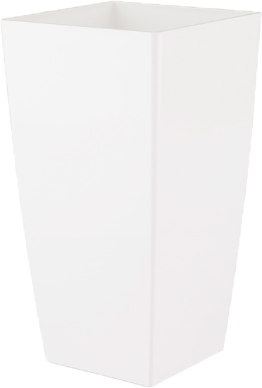 Горщик пластиковий Artevasi Pisa Pot квадратний 45л білий 