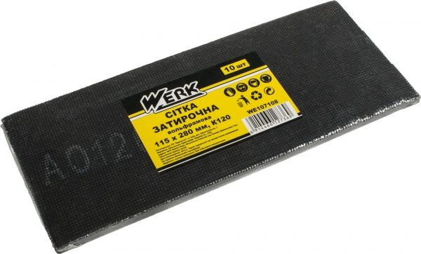 Сітка абразивна Werk з.120 10 шт. WE107108