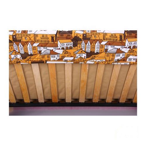 Диван прямий AMF Art Metal Furniture Ньюс з 2 подушками полікотон Сіті Браун 1930x950x950 мм