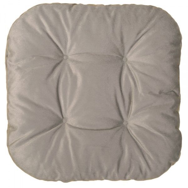 Подушка на стілець Безе 41х41х8 Flox 90 (світло-сірий)