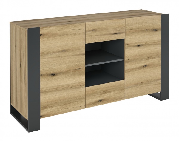 Комод Грейд Combo №2 1400х788х421 мм дуб эвок прибрежный /дуб эвок прибрежный/графит серый 