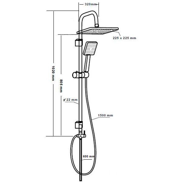 Душевая система Mixxen Куб MXKP0419 