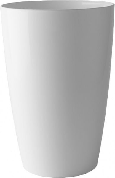 Горщик пластиковий Artevasi Santorini Pot круглий 17,5л білий 