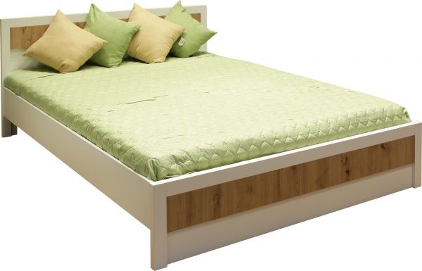 Кровать Риека Р-КР-16 1664х2084х814 мм 160x200 см дуб артизан/белый 