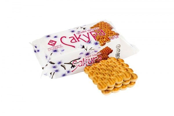 Печенье сахарное Житомирські ласощі Сакура 120 г 