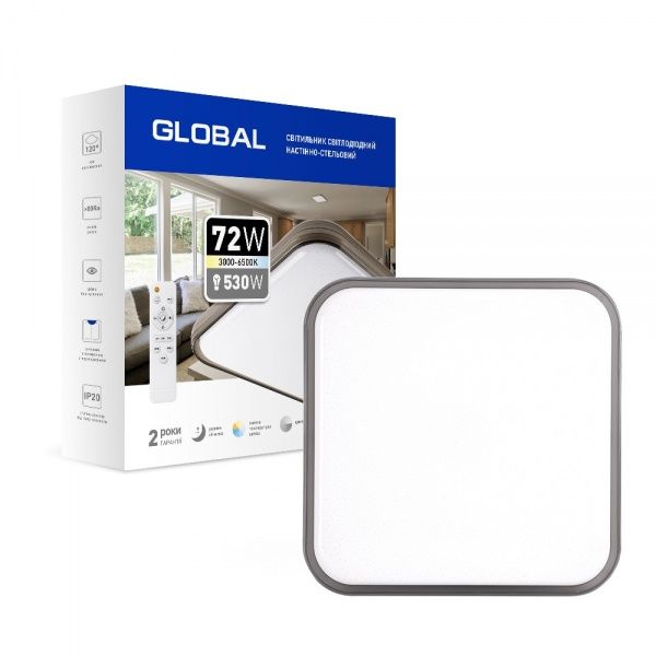 Світильник світлодіодний Global Functional Light 72 Вт білий 3000-6500 К 1-GFN-72TW-02-S 