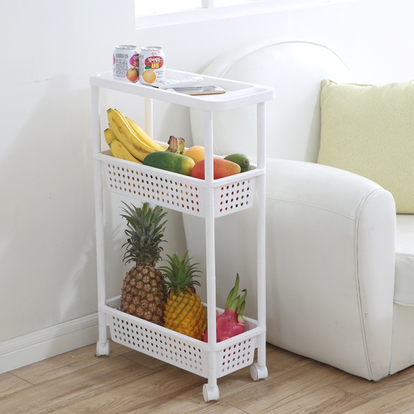 Етажерка MVM FH-23 WHITE 3-рівнева 750x215x470 мм