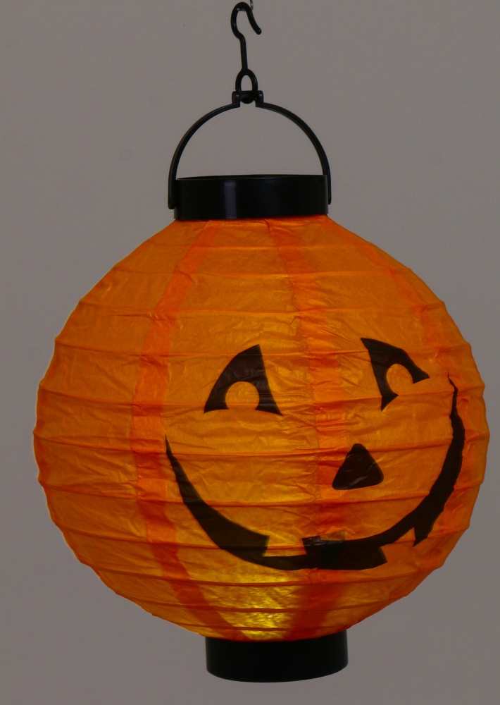 Декор для Хэллоуина Фонарик с рисунком светодиодный в ассортименте