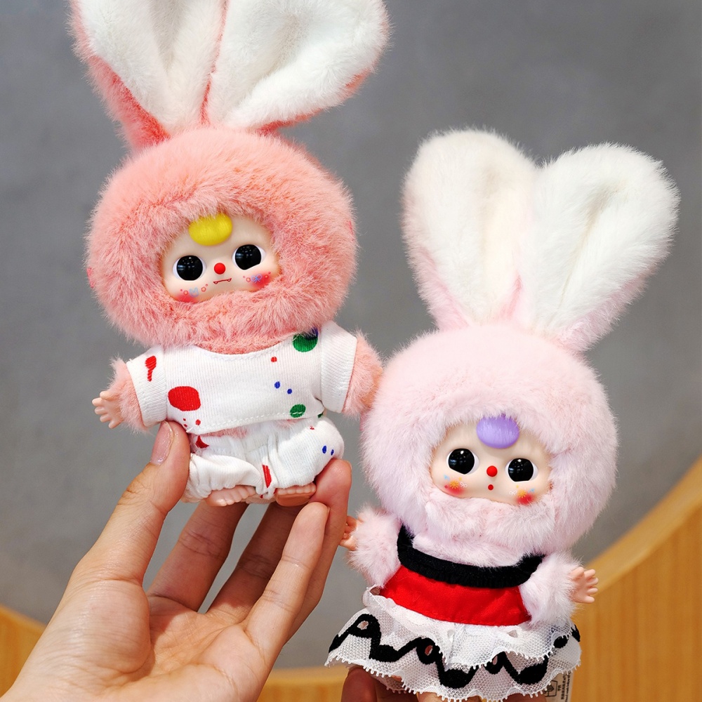 Колекційна м'яка іграшка Pop Top з кільцем Baby Three Макарончики різнокольоровий CRP2605