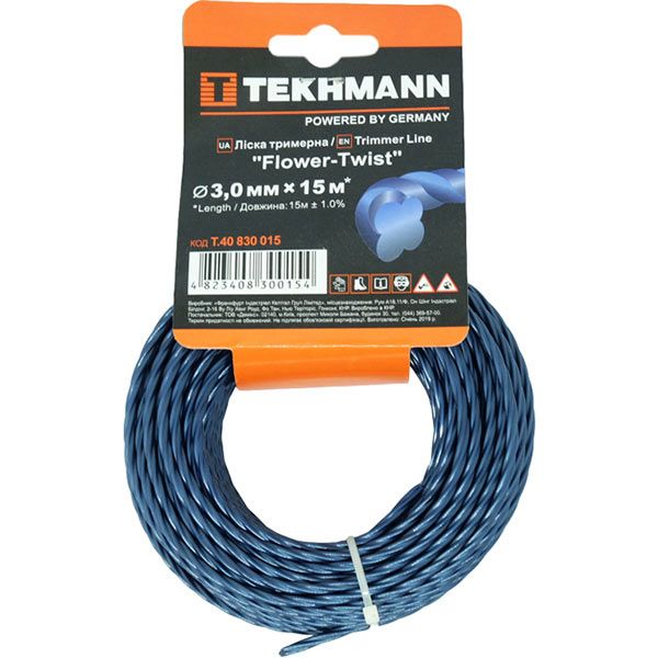 Леска для триммеров Tekhmann Flower-Twist 3,0 мм х 15 м T.40830015