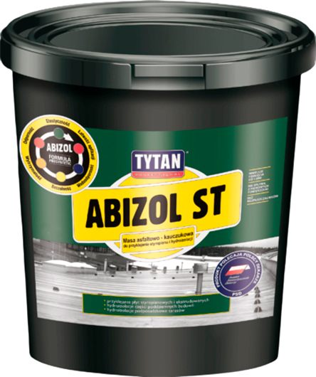 Мастика Tytan бітумно-каучукова Abizol ST коричнева 9 кг