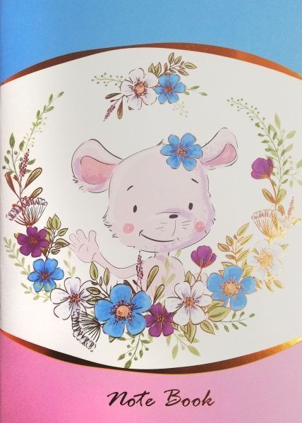 Блокнот Миша у квітах А5 48 арк. Аркуш