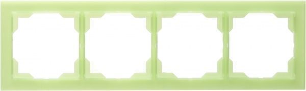 Рамка четырехместная ABB NEO универсальная светло-зеленый 3901M-A00140 42