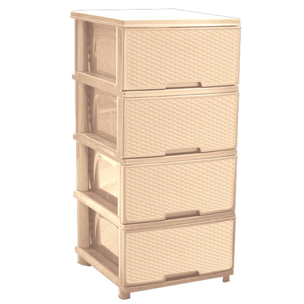 Комод Алеана Ротанг 94х45х39 см світло-бежевий