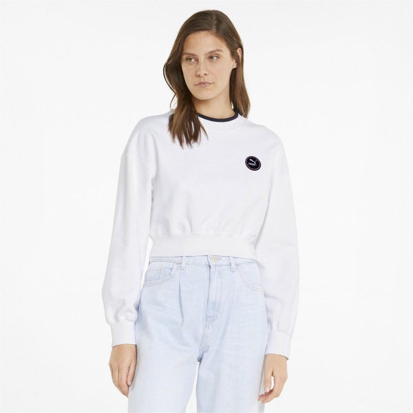 Свитшот Puma SWxP Crew TR 53356202 р. L белый