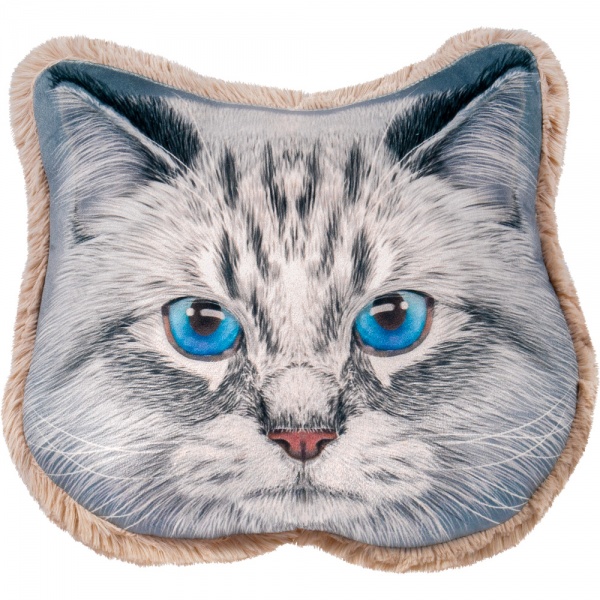 Подушка декоративная Кошка 30x35 см серый Stip 