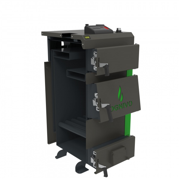 Котел твердотопливный OGNIVO Standart plus 15 кВт, толщина стали 5 мм