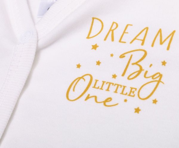 Боді дитяче унісекс Bambinelli Dream Big Б304-2 р.56 молочний 