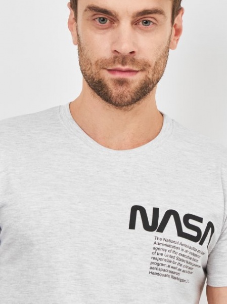 Футболка Sol's IMPERIAL 190 NASA WORM 11500300/81XL р.XL сірий