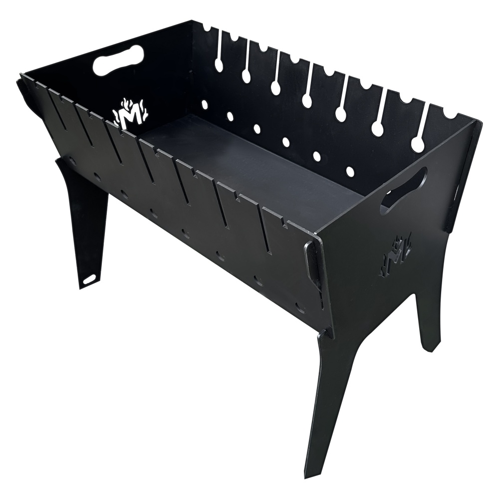 Мангал раскладной Metalzavod Феникс на 8 шампуров 3 мм двухуровневый